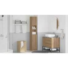 vidaXL Badezimmerschrank Artisan Oak 32x25,5x190 Cm Holzwerkstoff - Yellow - View 3