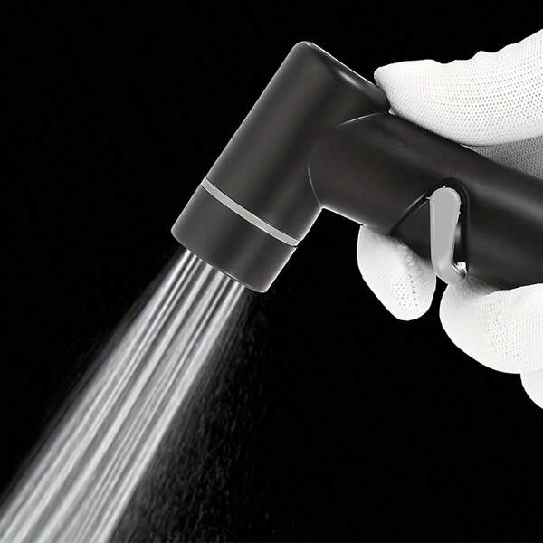 1pc Handheld Bidet Sprayer With Dual Mode Adjustable Nozzle - Ideal For Bathroom Cleaning And Toilet Flushing / Wall-Mounted Installation - High Pressure Bathroom Cleaning Tool