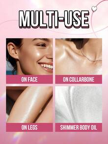 MISSLYN身体油、闪亮身体油、亮片身体油、瓶装身体油、沙滩身体油、椰子身体油、阳光亲吻身体高光、闪亮液体高光、液体闪光、持久提亮、光泽身体高光