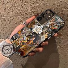 Funda de teléfono única con diseño de collage de animales y patrón de texto para Samsung Galaxy S25ULTRA, S24PLUS, S23FE, S21PRO, S22, S20+, A03S, A05S, A14, A31, A53, A34, A10, A04E, M04, A33, A35, A55, A72, A71, A70, A22, A16, A06, A20S, A54, con diseño moderno y a la moda resistente a las manchas y diseño IMD plateado colorido. - Colores mixtos - Ver 6