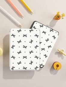 Polka Dot Bow Tablet Protective Case, Suitable Compatible With Ipad 9.7/10.2/10.5/10.9/12.9/Pro 11 (10th Gen), Galaxy Tab S6 Lite 10.4 Inch, Kindle Paperwhite 12th Gen (2024), Kindle 11th Gen (2022), Soft Shock-Proof Protection, Smart Stand/Auto Wake/Sleep Function - Multicolor - View 8