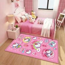 1 pièce Tapis de bain super absorbant et à séchage rapide avec motif Sanrio Hello chat et Mélodie, tapis de salle de bain doux et mignon, tapis de baignoire et d'évier avec motif chat chat, tapis de sol antidérapant et doux pour la décoration de la chambre, Noël, cuisine