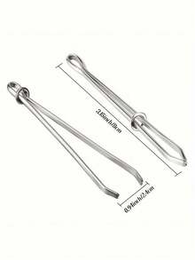 Elastic Band Threader Clip For Sewing DIY Durable Elastic Band Clip Threading Rope Device & Clothing Clip Belt Guide Needle Tool For Trousers Belt Guide Needle Tool For Trousers White Time-Saving & Versatile With High-Quality Clips Sewing Accessories - Silver - View 6