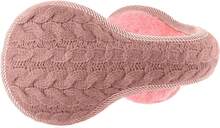 Unisex Foldable Ear Warmers Knits Winter EarMuffs,26339343 - 玫紅色 - 查看 1