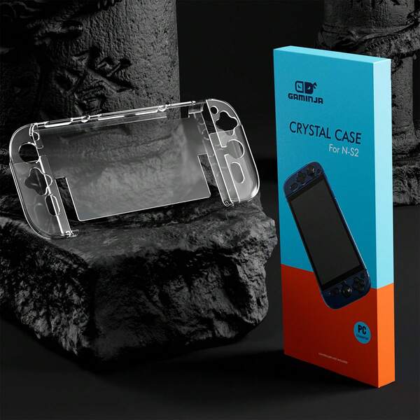 GAMINJA GAMINJA NS2007 Transparent Protective Case For Nintendo Switch 2, Includes Protective Case For Nintendo Switch 2 Console And Left/Right Joy-Con Controllers, Soft TPU Transparent Outer Shell, Protective Case Cover Frame, Detachable Transparent Protective Case