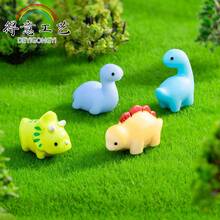 Micro Landscape Small Dinosaur Figurine Resin Craft Gardening Moss Landscaping Decoration Accessories Ornament - 1號雷龍 - 查看 6