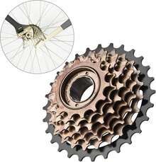 RiToEasysports Rueda de Bicicleta de 7 Velocidades, Piñón de Casete de Rueda de Bicicleta de Acero Inoxidable para Bicicleta de Montaña - 1 - Ver 6