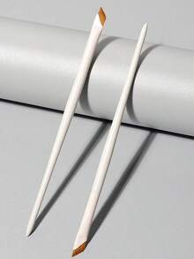 White Upgraded Precision Angled Eyebrow Eyeliner Makeup Brush, Ultra Thin Soft-Tipped Detailed Brush, Eyebrow Brush, Eyeshadow Brush, Brush - 白色 - 查看 2