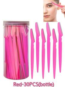 30pcs Eyebrow Trimmer Set, Eyebrow Trimmer, Long Handled Eyebrow Trimmer, Beauty Tool, Used For Eyebrow Trimming, Razor, Precision Exfoliating Tool Eyebrow Trimmer, Facial Razor Blade, Eyebrow Trimmer Blade And Razor With Protective Cover, Used For Removing Facial And Body Hair, Suitable For Travel, Suitable For Both Men And Women. 5/10pcs.