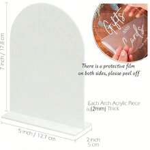 2pcs Clear Acrylic Wedding Signs For Ceremony And Reception, 5x7 Inch Modern Wedding Signage, Guest Book Sign, Cards And Gifts Sign For Wedding, Wedding Reception Signs With Holder,Wedding Decor,Home Decor ,Room Decor Party Favors Bride Birthday Graduation Birthday Decorations Party Decorations Bachelorette - Multicolor - View 6