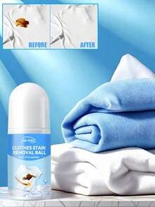 1pc 50ml Portable Stain Remover Pen, Strong Cleaning Stick, Fabric Stain Remover, Quick No-Rinse Emergency Liquid Roller Cleaner, Textile Cleaning Tool - Multicolor - View 3