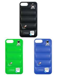 3 piezas Funda de teléfono acolchada minimalista de astronauta en 3D, compatible con iPhone, 17 Pro Max, cubiertas de funda de teléfono, funda de teléfono linda, compatible con iPhone 13/14/15/16/16 Plus/16 Pro Max - Multicolor - Ver 22