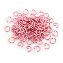 200 piezas de 6/8/10 mm Anillos abiertos de metal de colores para cadenas de collares, anillos divididos, accesorios de joyería DIY, suministros - Anillos de salto - Ver 7