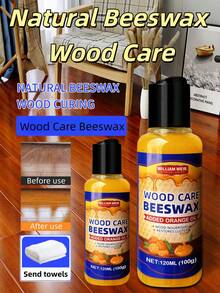 1 Bottle Wood Floor Maintenance Wax, Rosewood Furniture Care Wax, Furniture Maintenance, Brightening, Coloring And Polishing Care Wax - one-size - View 4