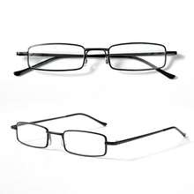 Gafas de lectura unisex ultrafinas con forma de bolígrafo, compactas y portátiles con bisagras de resorte y estuche de transporte - Transparente - Ver 11