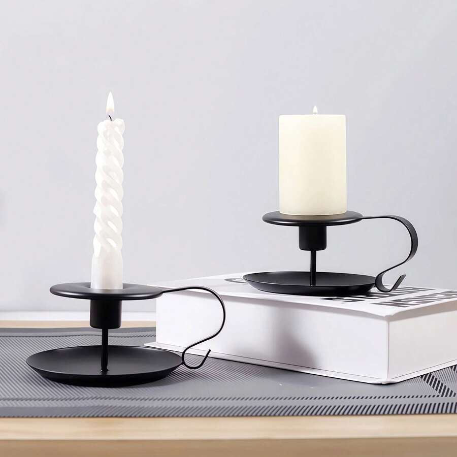 1 szt. 6 cm elegancki, zabytkowy żelazny świecznik, retro, nowoczesny, dekoracyjny świecznik centralny, odpowiedni na obchody Ramadanu, przyjęcia świąteczne, wesela, spotkania, prezenty rodzinne, prezenty urodzinowe, spersonalizowaną dekorację stołu na Ramadan, prezenty walentynkowe, artykuły imprezowe, rodzinne obiady, dekoracje ślubne. - Wielokolorowe - Zobacz 1