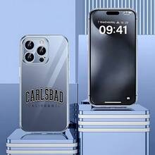 Carcasa transparente de teléfono móvil de moda Cubierta de teléfono transparente para iPhone con diseño de Carlsbad California en color gris claro ideal para uso diario y protección elegante Para teléfonos Galaxy de Apple - transparente - Ver 2