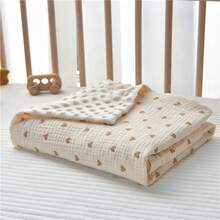 1-Piece Baby Blanket: New Autumn/Winter Newborn Cover. Cute Simple Prints, Fits Both Genders. Soft, Warm, Skin-Friendly-Top Autumn/Winter Gift For Babies. - Multicolor - View 5