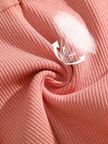 Set de 5 bragas sexy de mujer de cintura baja, acanaladas y transpirables - Multicolor - Ver 6