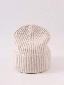 1 pieza Gorro para hombre, gorro de otoño e invierno, gorro de punto grueso y cálido con protección para las orejas, de moda y versátil, adecuado para el uso diario