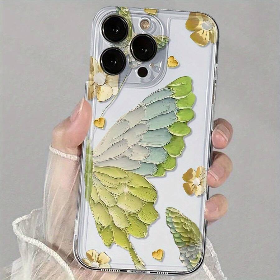 Funda Protectora Transparente - Funda de Teléfono de TPU Suave y Lujosa a Prueba de Golpes, Compatible con iPhone 17, 16, 15, 14, 13, 12, 11 Pro Max, 16, 15, 14 Plus, 13, 12 Mini, X, XS Max, XR, 8, 7 Plus ButterflyFlights, Estilo Minimalista, Material Duradero, Fabricación de Alta Calidad, Usuarios de Smartphones, Entusiastas de la Tecnología - Colores mixtos - Ver 1