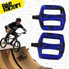 Bike Factory Par De Pedales para Bicicleta Urbana BMX Urban St Pro 2 Livianos Resistentes Ergonómicos con Eje Reforzado Antideslizantes De Alto Rendimiento para Calle Parque Competencia - AZUL - Ver 6