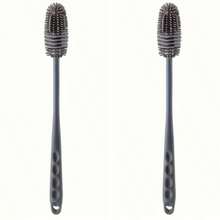 1pc Multi-Functional Long Handle Silicone Brush, Cleaning Brush, Long Handle Design - No Electricity Needed, Multi-Functional Cleaning Brush, Suitable For Kitchen, Furniture - Deep Cleaning Coffee Cups, Water Bottles - Applicable To All Surfaces, Suitable For Cups And Bottles - Reusable, Ideal For Kitchen, Bathroom - Grey - View 12