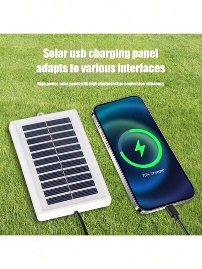 2025 Yeni 1 adet (Çıkış Kapasitesi: 15W, Net Ağırlık: 81g) Yüksek Verimli Taşınabilir LED Güneş Şarj Paneli, Cihaz Şarjı için USB Arayüzü, LED Acil Durum Aydınlatması, Gece Pazarı Aydınlatma Fonksiyonu, Kamp Güç Kaynağı, Gece Pazarı Tezgahları, Karavan Yedekleme, Açık Hava Operasyonları için Uygun Açık Hava Mobil Güneş Enerjisi Paneli, Taşınabilir Güneş Panellerini Kapsayan, Kamp Güneş Şarj Cihazları, Gece Pazarı Güneş Panelleri, Açık Hava Mobil Şarj Cihazları, Güneş Acil Durum Gücü.