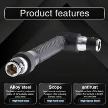 34pcs Mini Multi-Function L-Shape Ratchet Screwdriver Set - 1/4" 6.35mm Screwdriver Bits, Dual-Ended Reversible Quick Operation Steel Screwdriver, Drill Bit Combo, Ratchet Manual Tool, Suitable For Home Use - Black - View 7