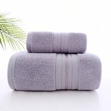 1 pieza Toalla/1 pieza Toalla de baño/Set de 2 piezas Toallas, Toallas de baño/rostro de 100% algodón de alta calidad, suaves, absorbentes, gruesas, resistentes al desvanecimiento, adecuadas para el hogar, hotel, gimnasio, artículo esencial de baño. Tamaño de la toalla: 34*74cm, Tamaño de la toalla de baño: 70*140cm