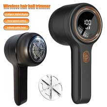 Novo removedor de fiapos portátil multifuncional aprimorado, remove penugem, coleta fiapos, remove bolinhas, disponível em várias cores, carregamento USB/Tipo C, bateria de lítio de 800 mAh, removedor de fiapos elétrico para tecidos, removedor de fiapos portátil, motor potente com display digital inteligente de LED, adequado para roupas, roupas de cama, tapetes, sofás e lavanderias! Presente perfeito para o Dia dos Namorados e Natal! - aparador de fiapos - Ver 12