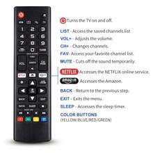 Control Remoto Compatible con LG Smart TV AKB75095307 (Baterias no incluida) - Negro - Ver 9