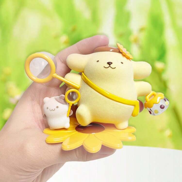 Miniso 三丽鸥布丁狗童年季节系列盲盒，采用耐用ABS材质，色彩鲜艳，融入季节元素，适合办公室和书房装饰，也适合作为情人节礼物（随机发货1件） - 彩色 - 查看 8