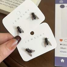 Realistic Fake Fly, Gothic Style Fake Insect Animal, Party Gag Costume, Holiday Gift, Christmas Gift, Stress Relief Toy, Party Prank Prop - Multicolor - View 6