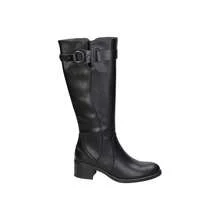 CHK10 | CHK10 Baiden 11 Stivali con tacco alto da donna – Stivali alti neri – Stivali casual con cerniera laterale – Comodo tacco medio – Alti fino al ginocchio – Versatili ed eleganti – Alla moda - nero - Visualizzare 1