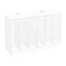 Clear Acrylic 6-Slot Booster Pack Display Dispenser With Hinged Cover Tabletop Card Stand - trắng - Xem 10