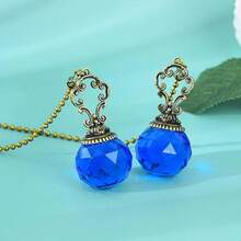 2pcs/1pc Vintage Crystal Ceiling Fan Pull Chains, Pendant Colorful Extender, Pull Chain Extension, With Connector Crystal Prism Ball, For Bathroom Toilet Light Ceiling Light Fan Desk Lamp, Rainbow Maker Outdoor & Indoor Home Garden Party Decoration