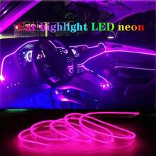 118.11-Inch Flexible 7-Color LED Car Interior Light Strip - USB Powered (5V) Music Sync Mood Light, Neon Dashboard/Center Console Decoration, Suitable For All Cars, High-Quality LED, Car Light Accessories, DIY Decorative Light Strip - 1 Tow 1+118.11 Inch - View 3