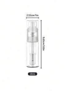 1 pieza Botella de spray de polvo brillante transparente rellenable de 18ml, 0.47-2.03 Oz Herramientas de decoración de pasteles, fondant y hornear en polvo seco, botella de spray con boquilla larga, accesorios de viaje, botella dispensadora, botella de polvo en spray de helada de sandía, botella de spray de polvo cuantitativo con boquilla oscilante, capacidad opcional, botella de almacenamiento esencial para volver a la escuela. - Multicolor - Ver 8