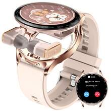 EIGIIS Unisex Smart Watch With Earphones, Supports Wireless Calling, 1.39" HD Display, 2-In-1 Outdoor Smart Watch, IP67 Waterproof, With Sleep Monitoring And Pedometer, Compatible With Android