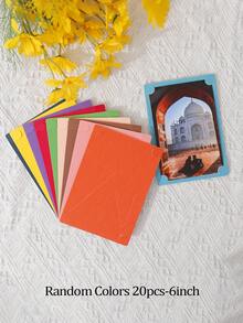 5/10 Pcs Set Embossed Cardboard Photo Frames, Colorful Wall Decor Picture Frame Set For Home, Family, Pets, Couple Photo, Creative Gift - Black - View 25