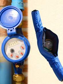 Winter Anti-Freeze Water Meter Cover - Detachable Insulated Polyester Outdoor Pipe Protector, Suitable For Pressure Vacuum Breakers And Backflow Preventers, High-Quality Material, Convenient Design, Weather-Resistant, Essential For Cold Areas, Property Maintenance, Pipe Cover For Pipe, Radiator Pipe Cover