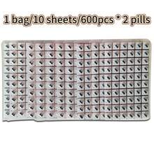 600/60PCS Double Ear Acupoint Patch, Uloveido Ear Seed Ear Patch Set, Ear Seed Acupuncture And Moxibustion Set, Ear Surface, Tweezers, Ear Point Probe, Ear Point Acupuncture And Moxibustion Patch, Ear Patch Accessories, Tweezers And Probe Pen, Convenient, Practical