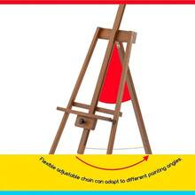 Painting Easel: A Frame Solid Beech Wooden Easel - Artist Easel Stand Painting Holds Canvas To 43 - Walnut
