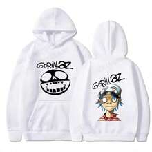 Sudadera con capucha de banda de rock para hombres, mujeres, niños y niñas Harajuku, estilo hip hop, regalo de música informal, cómoda y holgada - Blanco - Ver 8