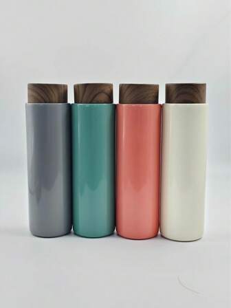 Vaso aislado al vacío de unicolor minimalista de 15 onzas, taza de té personalizada para estudiantes, creativa y portátil de acero inoxidable 304