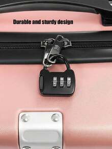 Mini Colorful Locks With Keys For Suitcase And Luggage,3 - Digit Code Anti - Theft Lock, Portable Travel Luggage Lock For Suitcases, Backpacks, Gym Bags & Lockers, Durable Metal Construction, Ideal For Travelers, Commuters & Outdoor Enthusiasts, Stylish Luggage Protection,School Gym Locker, Sports Locker, Fence, Toolbox, Gate, Case, Storage