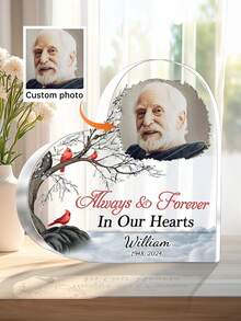 Custom Photo Your Wings Were Ready But My Heart Was Not - Memorial Personalized Custom Acrylic Plaque - Sympathy Gift For Family Members-18styles, Personalized Memorial Plaque - Sympathy Gift - Bereavement Gifts For Loss Of Loved One - Multicolor - View 25