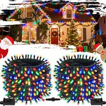 Connectable Red And White Christmas String Lights, 2Pack Total 164FT 400LED Christmas Lights For Outdoor/Indoor, Plug In Tree Lights With 8 Modes, String Lights For Christmas Decorations Holiday - Multicolor - View 9