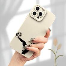 Funda de Teléfono con Patrón de Niño de Fútbol Impresión UV Funda de Teléfono Ojos de Ángel Carcasa Mate Protección Completa de 360 Grados para iPhone 11 12 13 14 15 16 Pro Max XR X/ XS 7 8 Plus SE Mini para Smartphone Mejor Regalo Regalo de Cumpleaños para Niño y Niña - Mezcla de colores - Ver 5